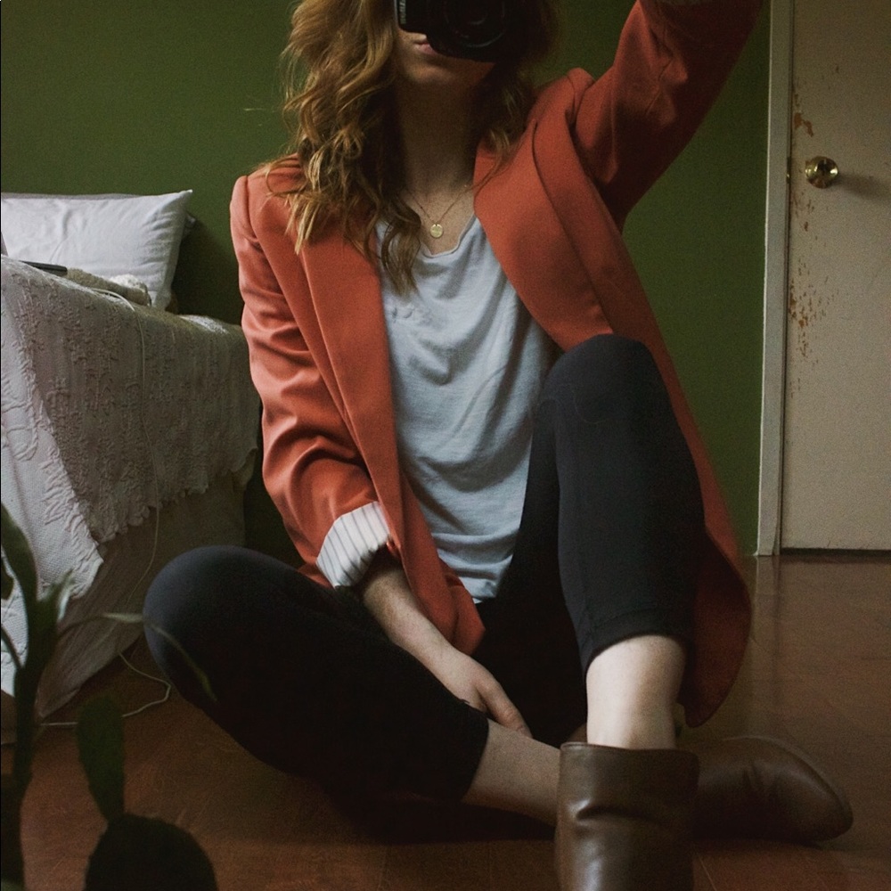 Peach blazer